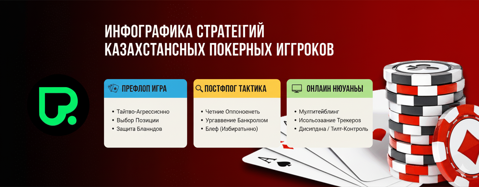 Инфографика стратегий казахстанских покерных игроков
