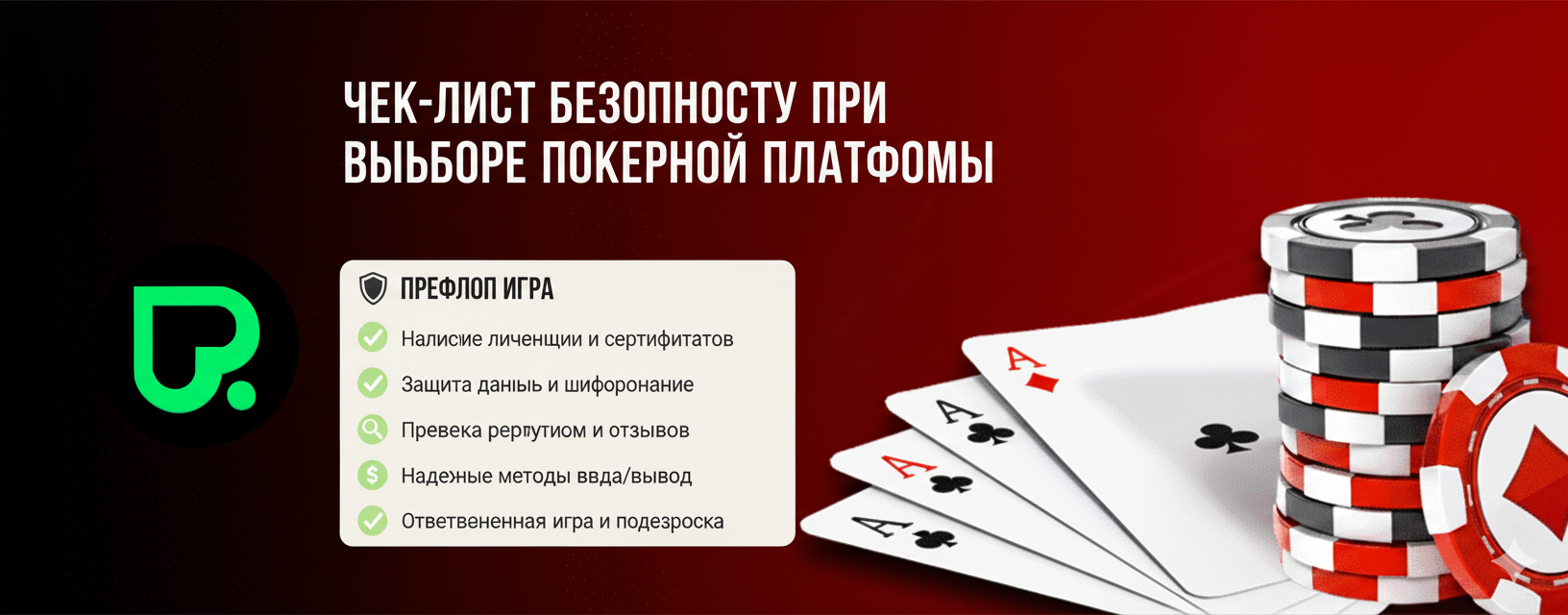 Чек-лист безопасности при выборе покерной платформы
